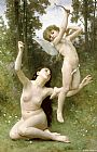 William Bouguereau Love Takes Flight